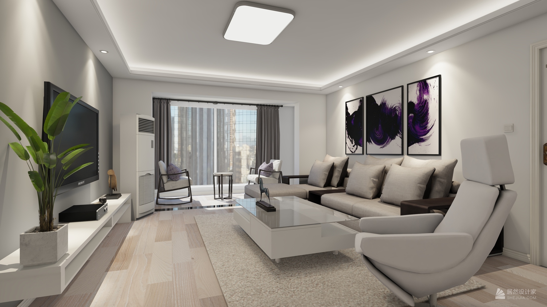 沙河高教园2区4室2厅2卫 176m05简欧 - 欧式风格四室两厅装修效果图