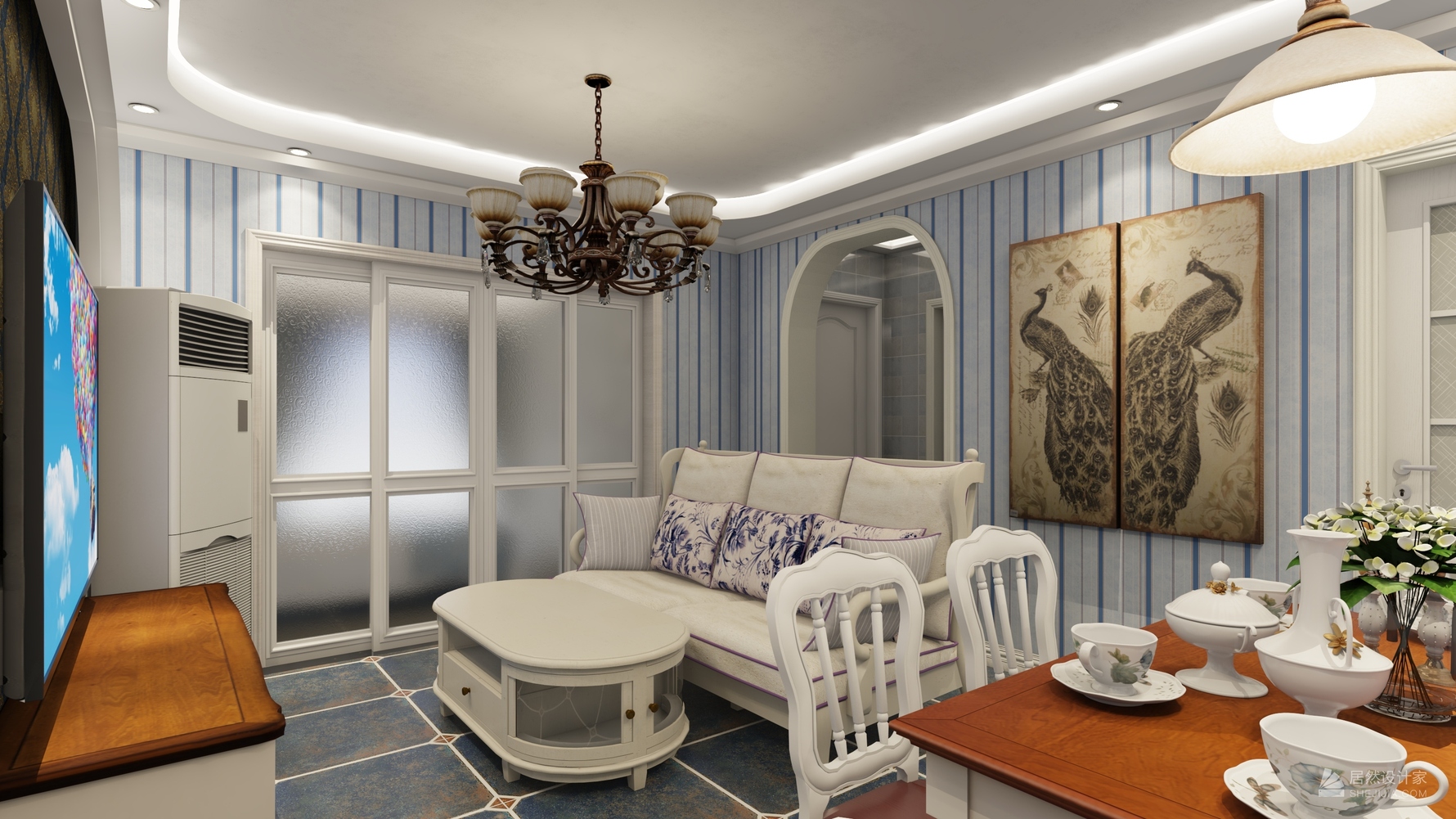 其它风格两室一厅装修设计效果图