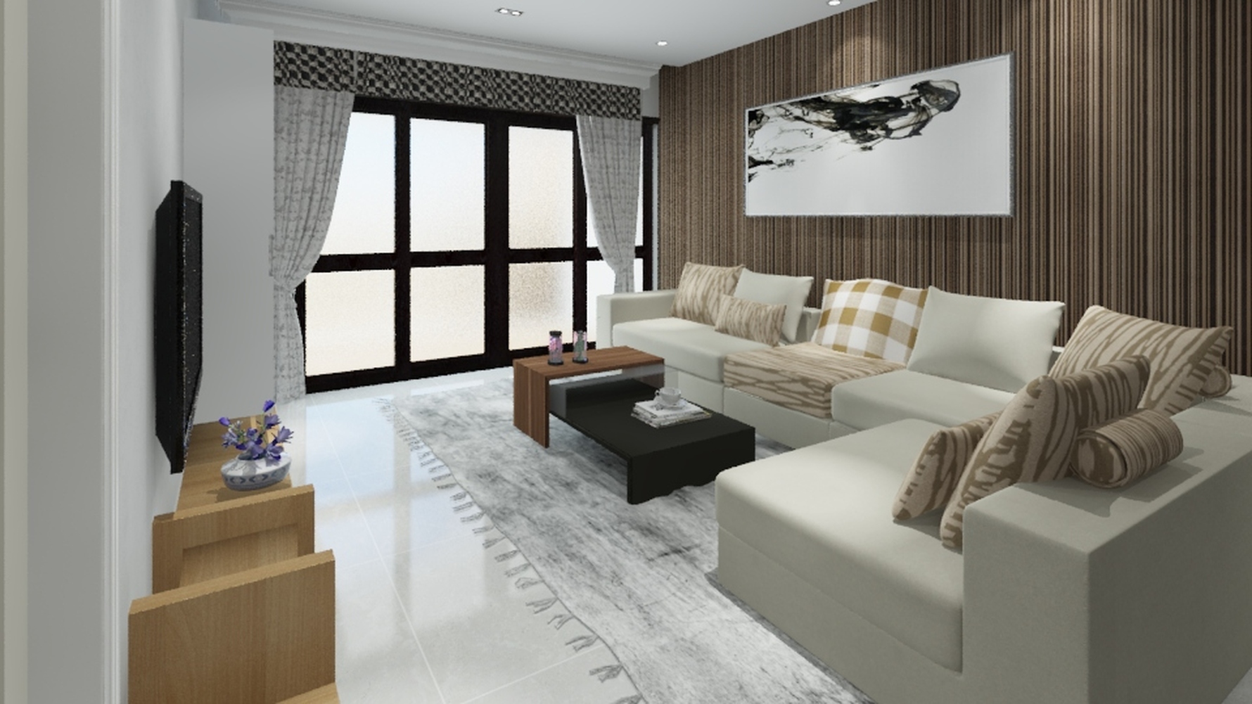 其它风格两室一厅装修设计效果图