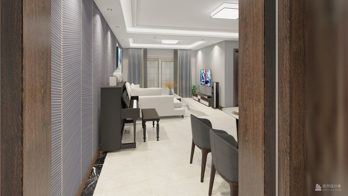 北京市西城区 乐城3室2厅2卫 141m²现代三居