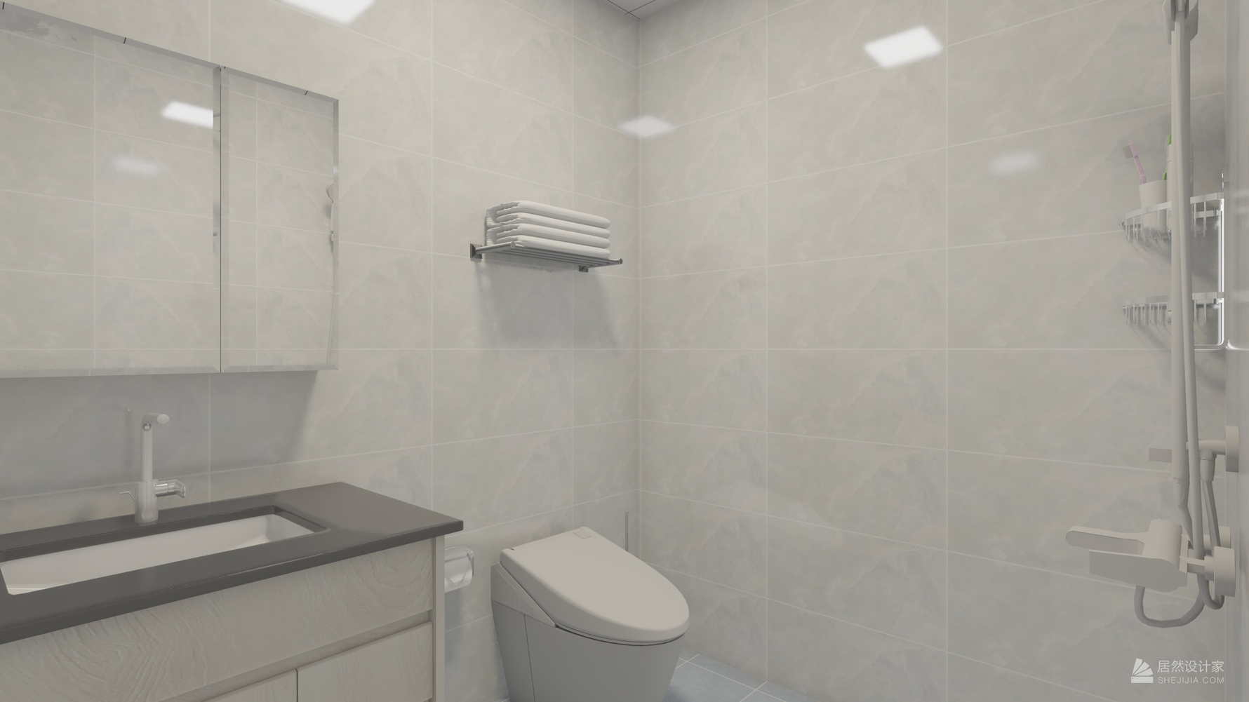 其它风格三室两厅装修设计效果图