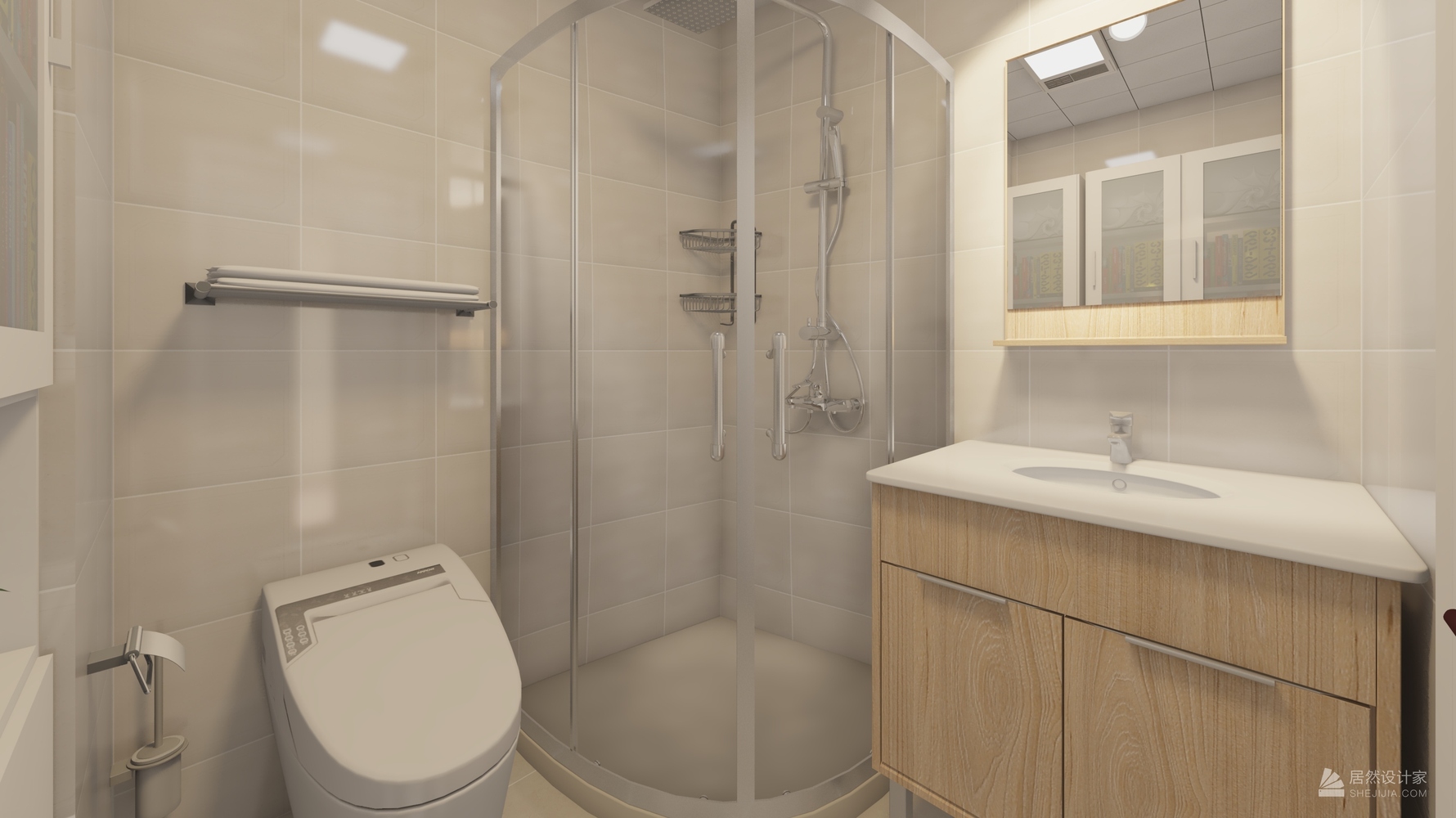 日式风格卫生间装修设计效果图