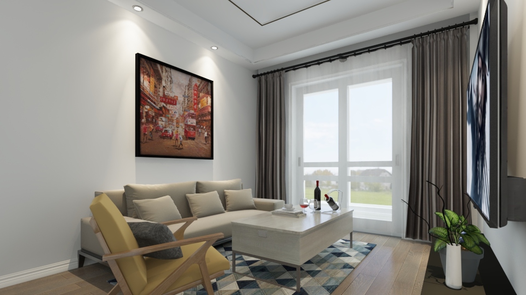 其它风格一室一厅装修设计效果图