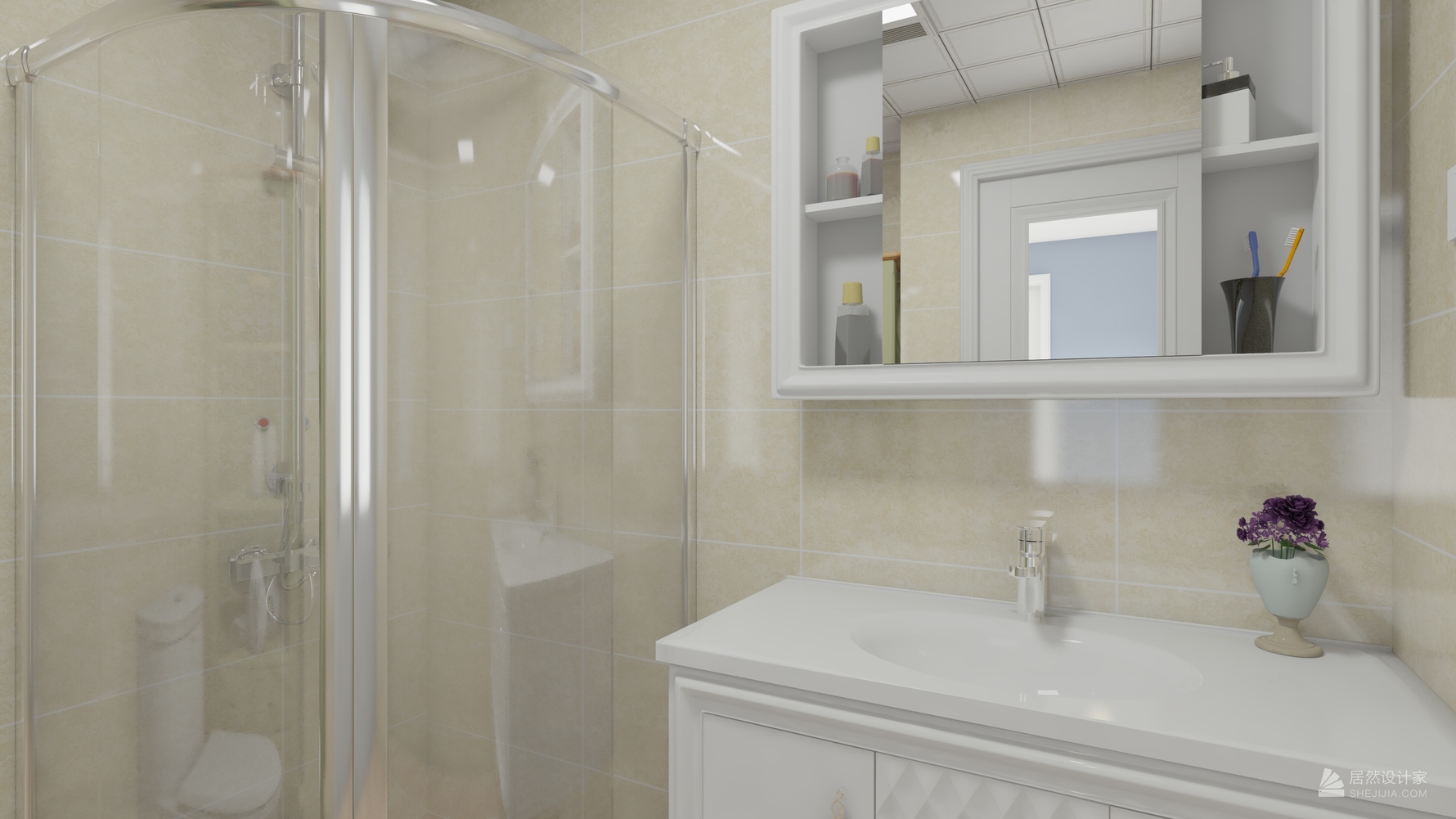 其它风格两室一厅装修设计效果图