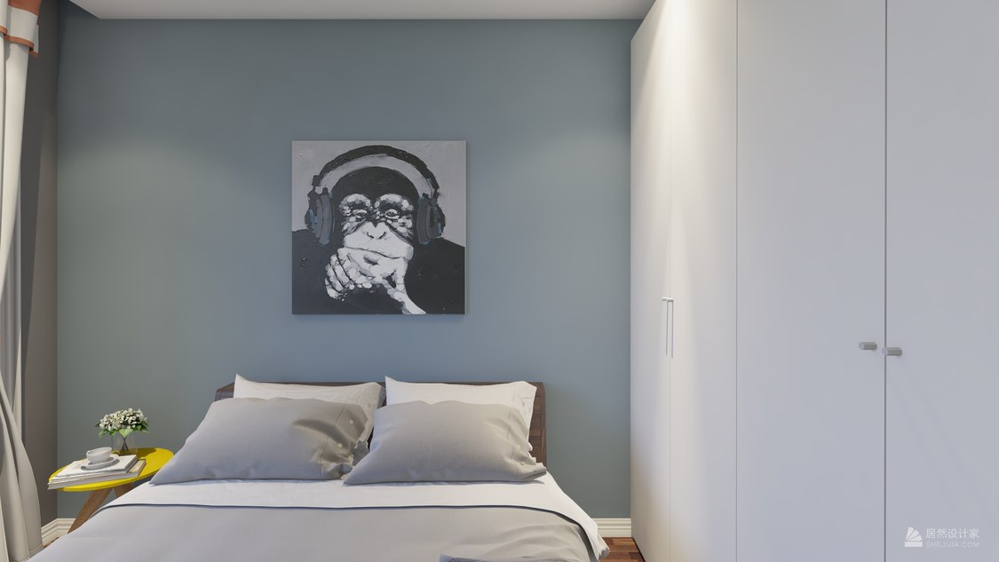 北京市东城区 中信城 2室2厅1卫 92m²北欧两居