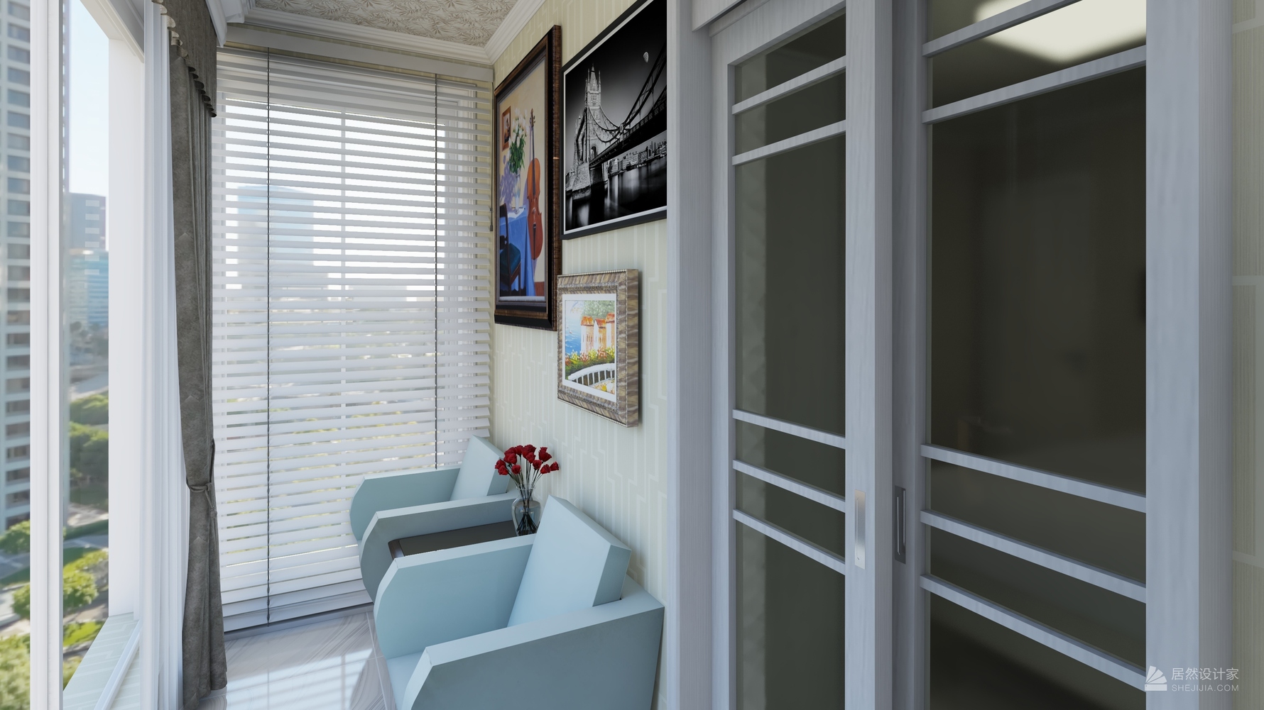 其它风格两室一厅装修设计效果图