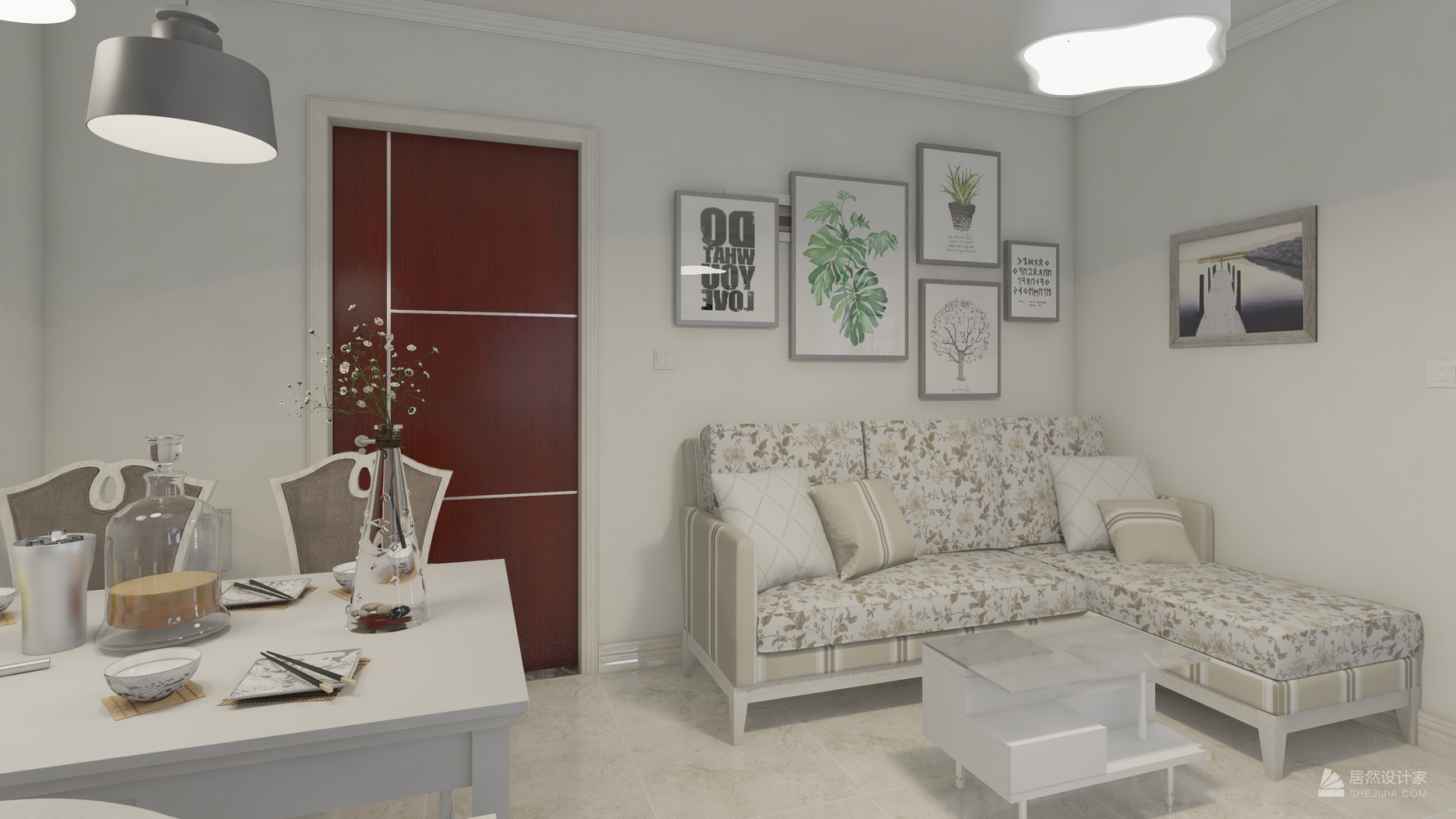 其它风格两室一厅装修设计效果图