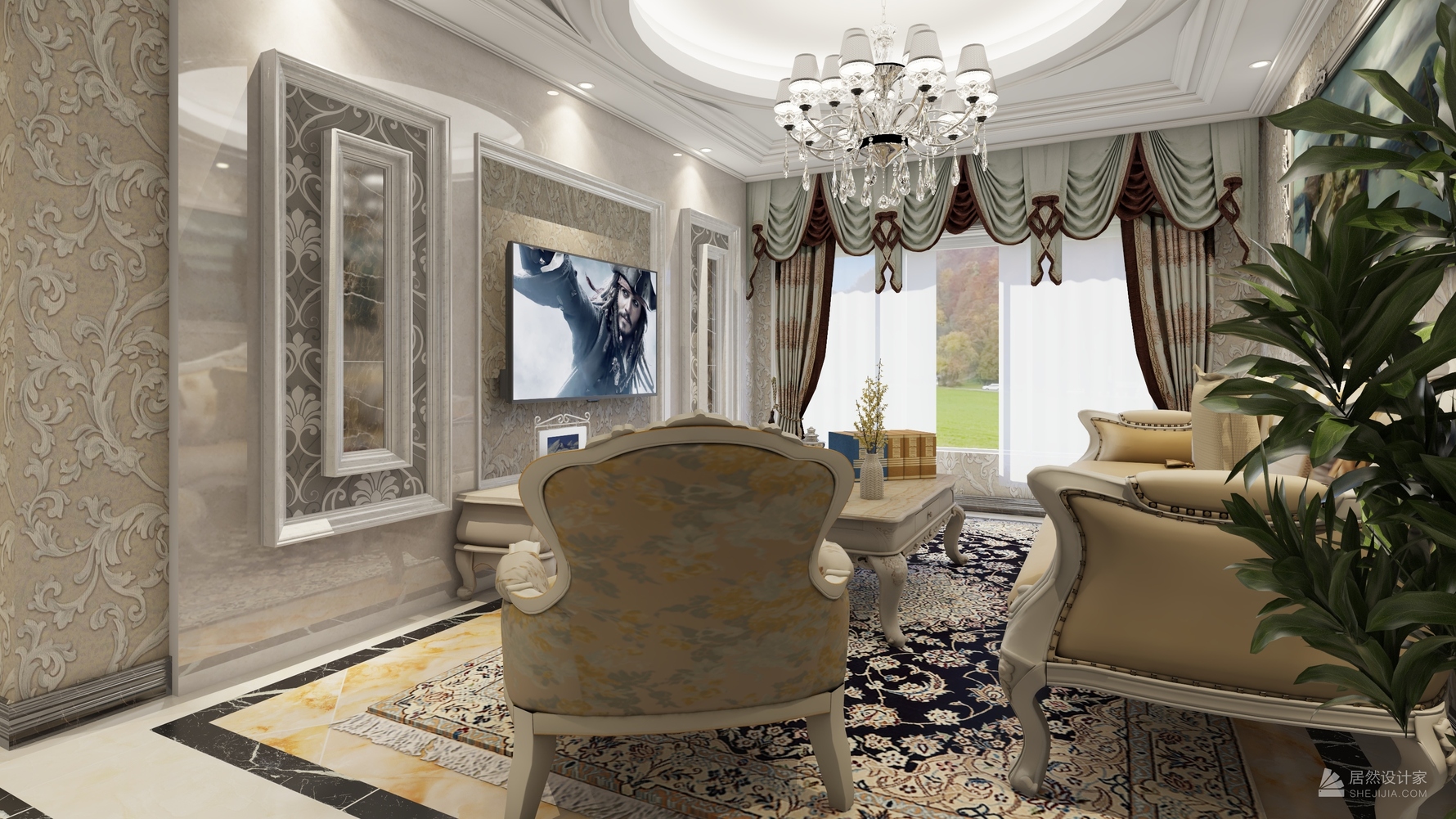 其它风格两室两厅装修设计效果图