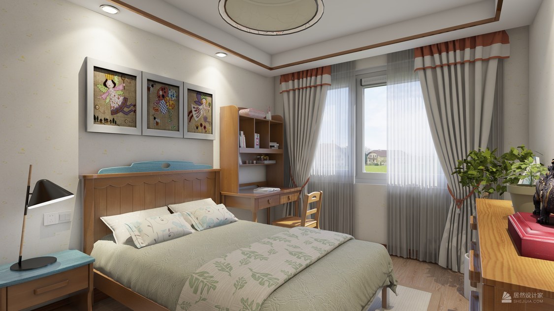 北京市朝阳区 望京朝庭公寓5室2厅3卫 211m²现代中式五居