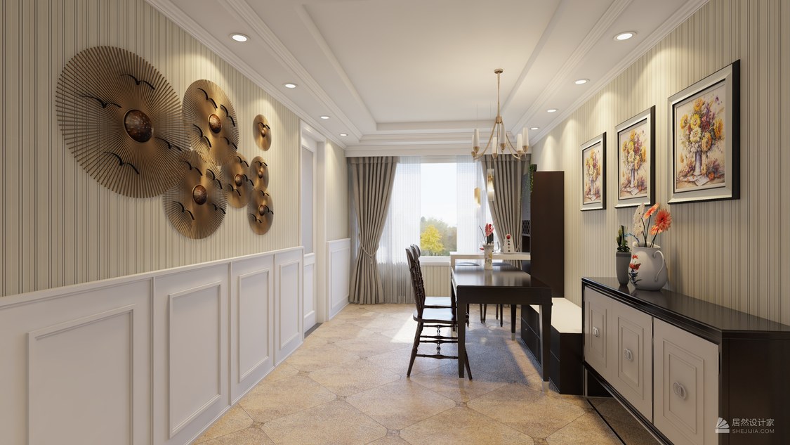 河南省南阳市淅川县金硕东郡/110㎡/美式三居