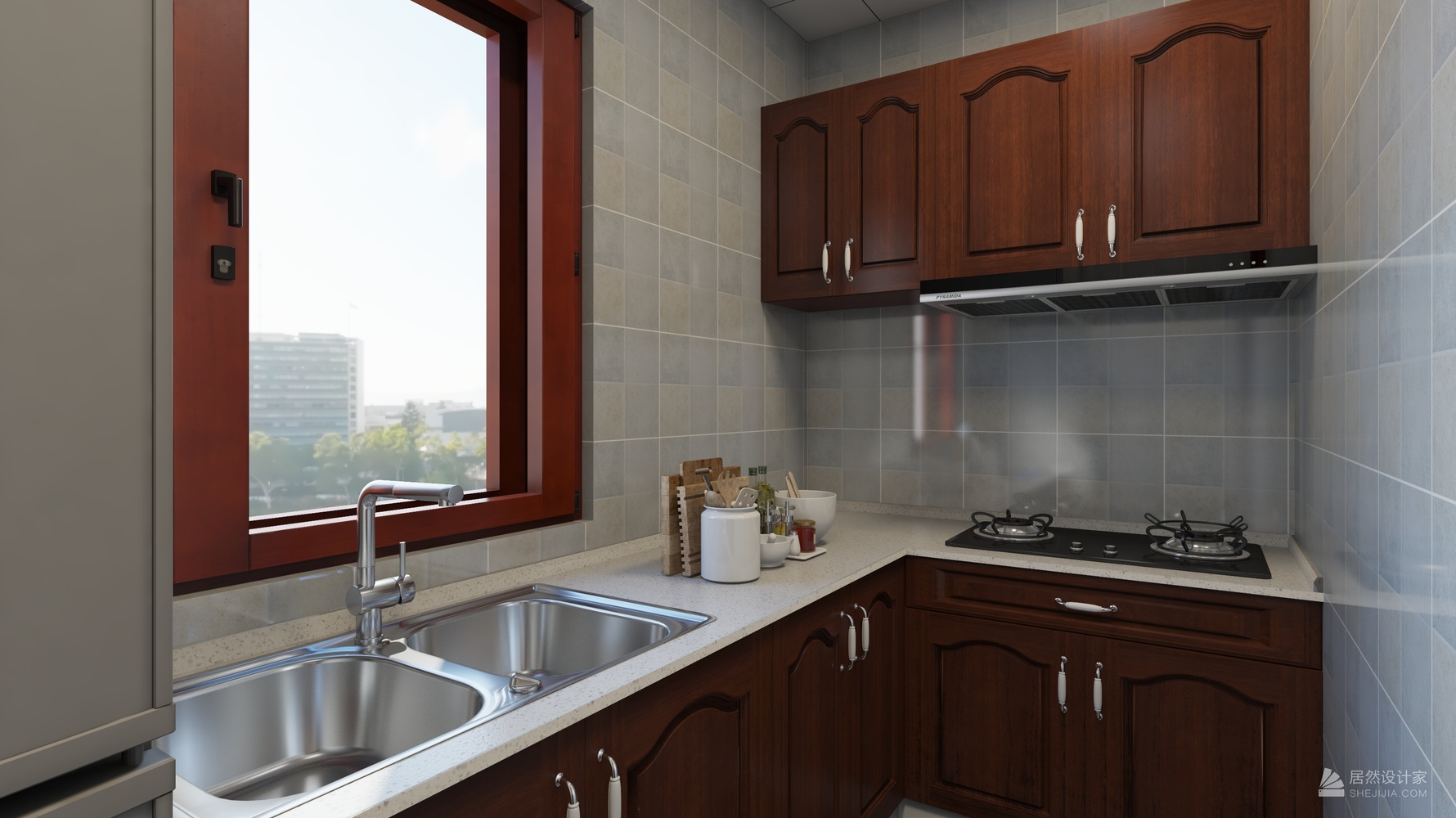 北京市新景家园75平米中式两居 - 中式风格两室一厅装修效果图 - 乐乐