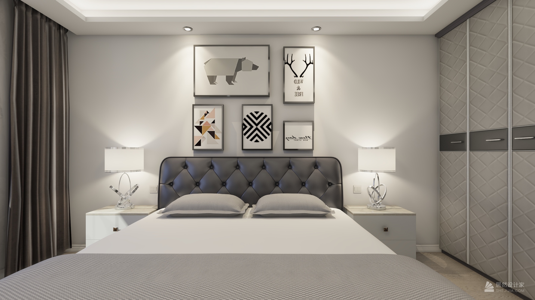 北欧风格两室一厅装修设计效果图