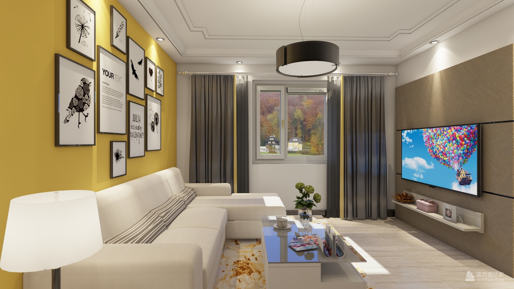 其它风格两室两厅装修设计效果图