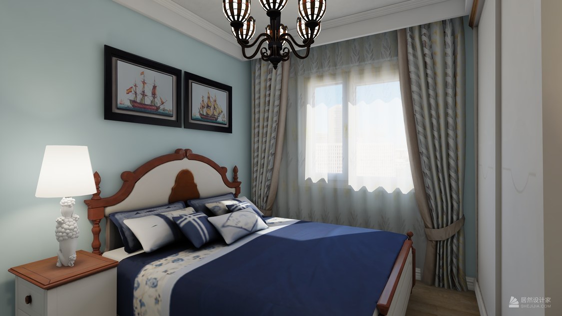 新景家园西区50平米地中海两居