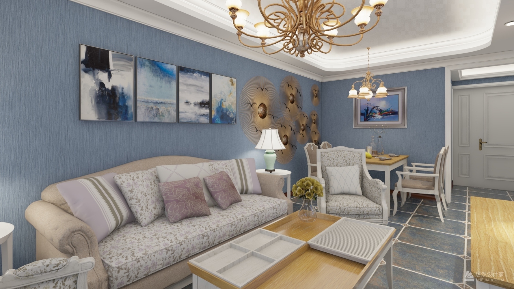 其它风格两室一厅装修设计效果图