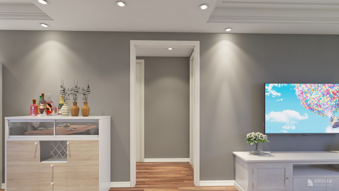 北京市东城区 中信城 2室2厅1卫 92m²北欧两居