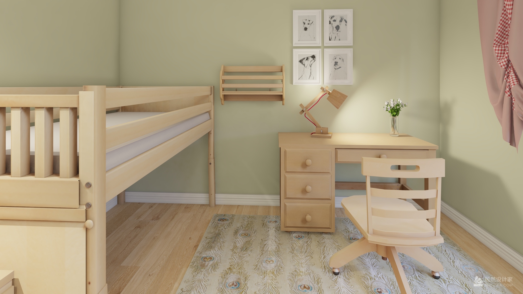 日式风格儿童房装修设计效果图