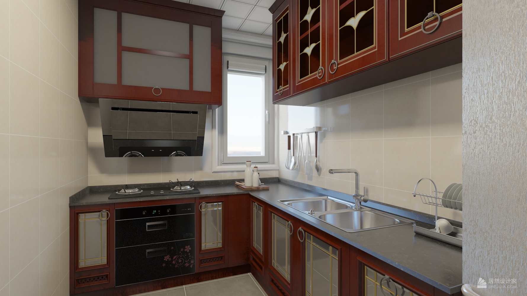 其它风格三室两厅装修设计效果图