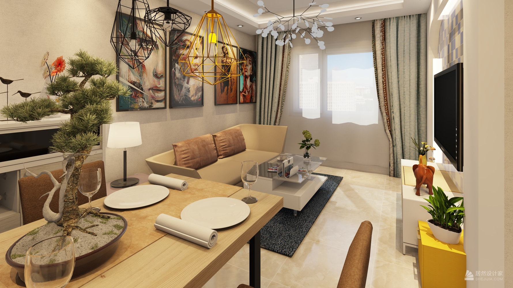 其它风格一室两厅装修设计效果图