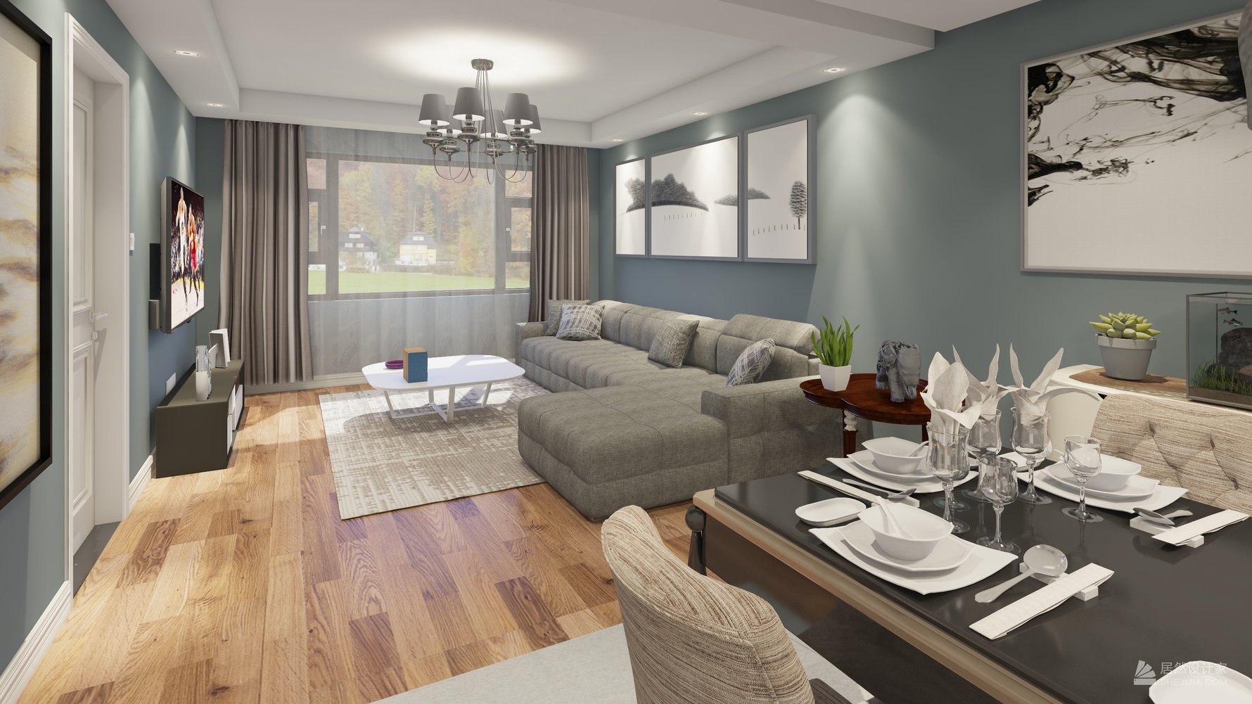 其它风格两室两厅装修设计效果图