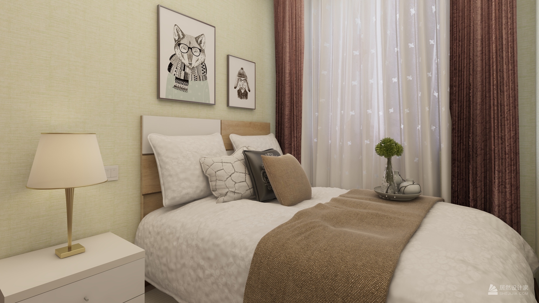 其它风格两室一厅装修设计效果图