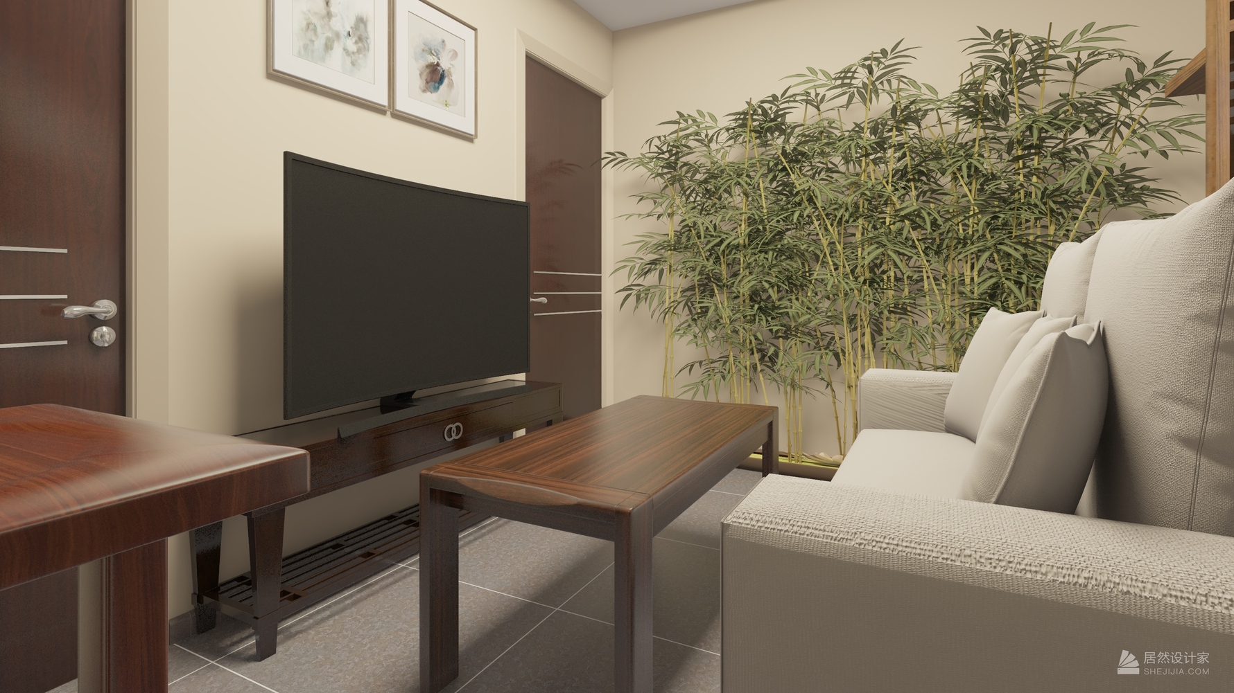 其它风格两室一厅装修设计效果图