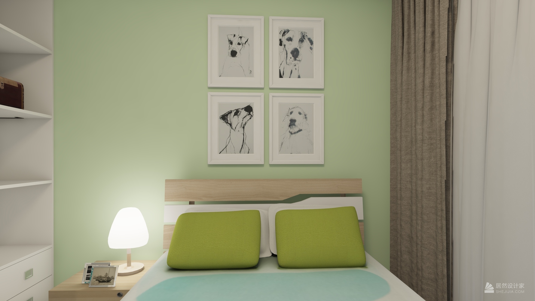 其它风格三室两厅装修设计效果图