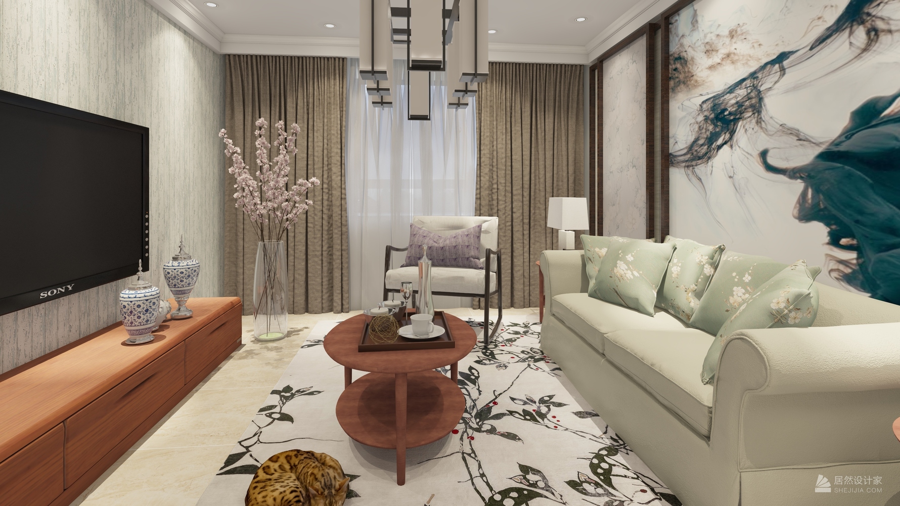 其它风格两室两厅装修设计效果图