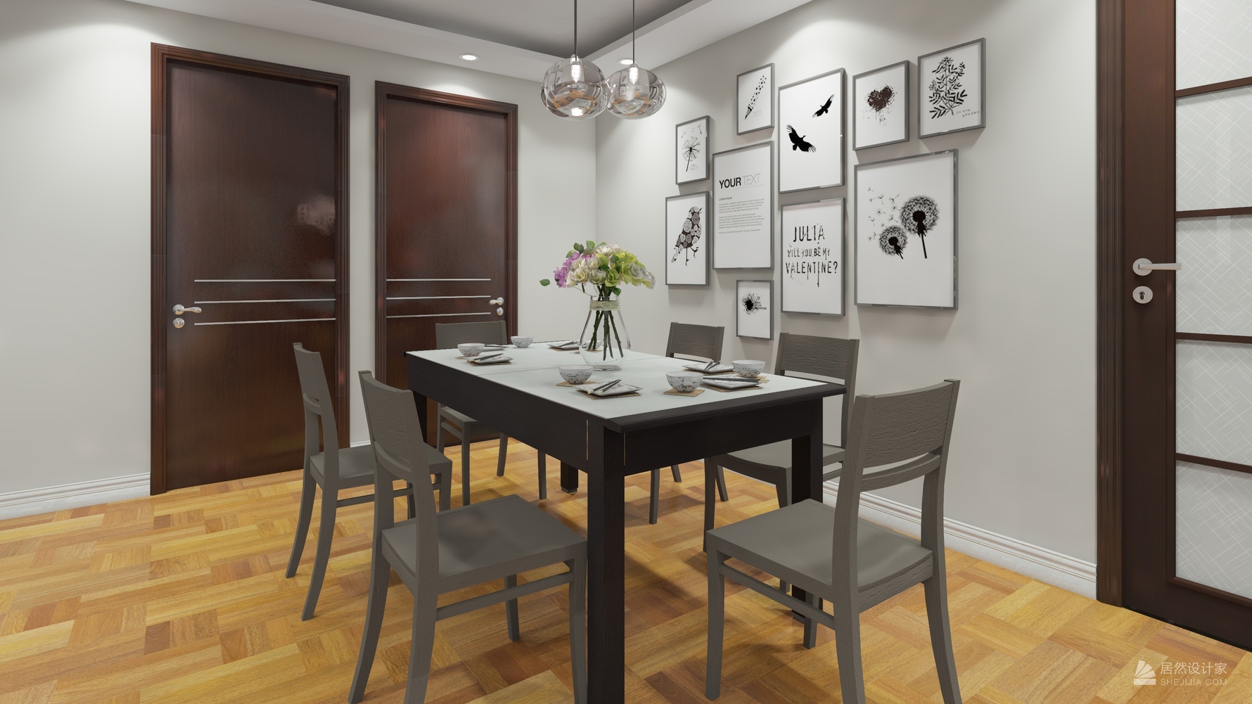 其它风格两室两厅装修设计效果图