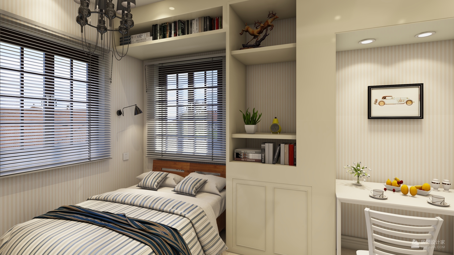 现代风格一室一厅装修设计效果图