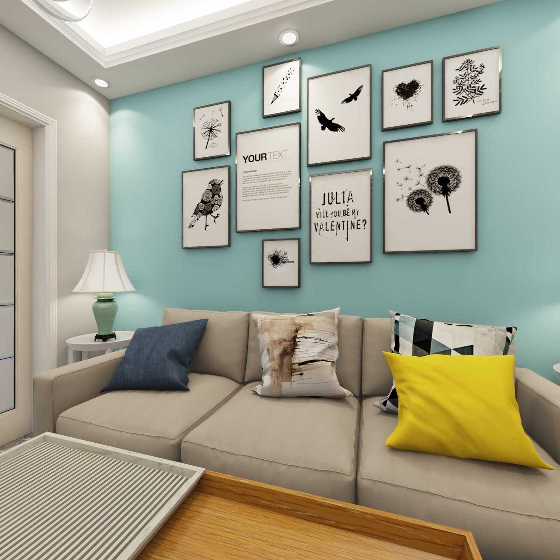 混搭风格一室一厅装修设计效果图