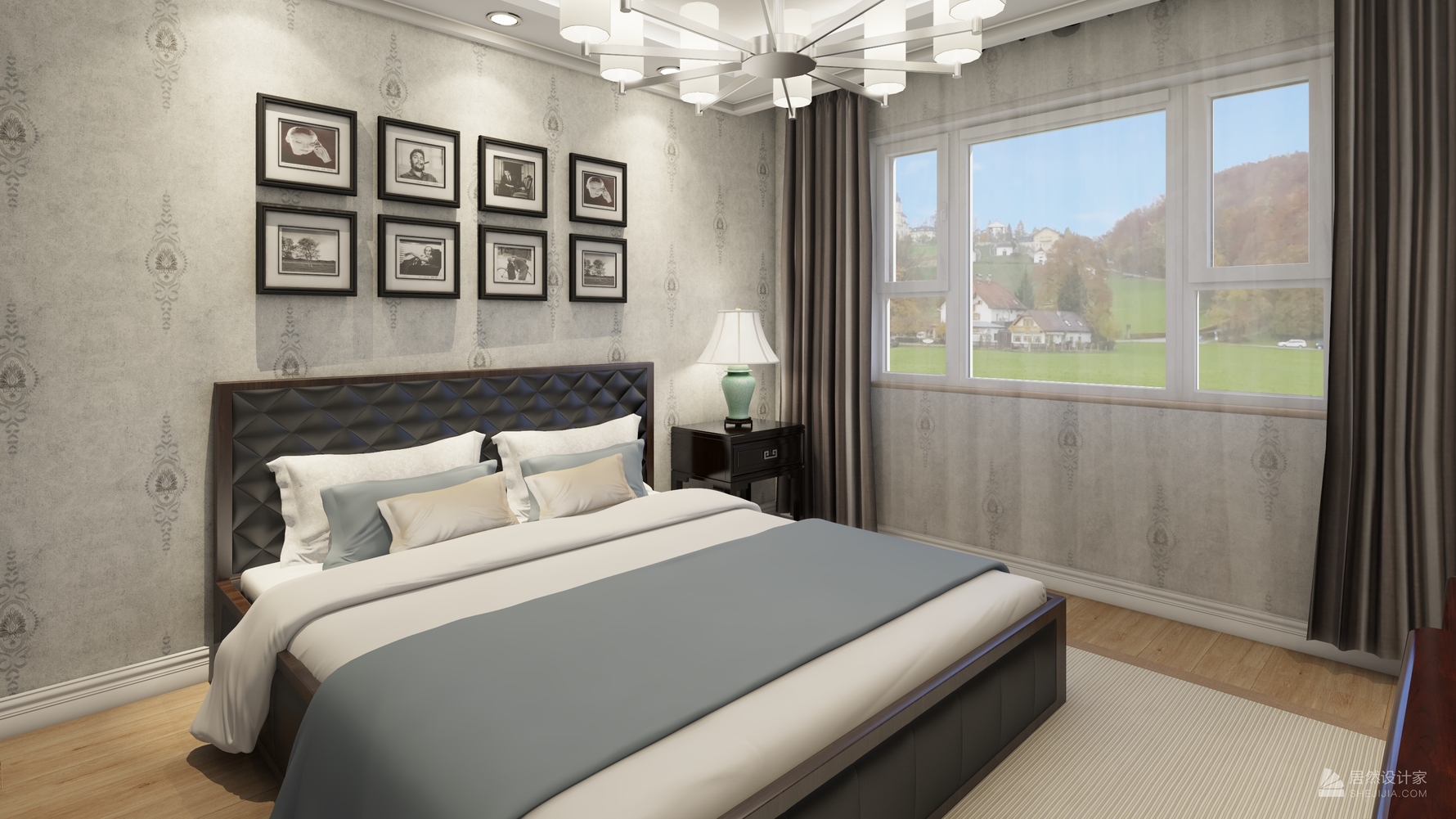 其它风格三室一厅装修设计效果图