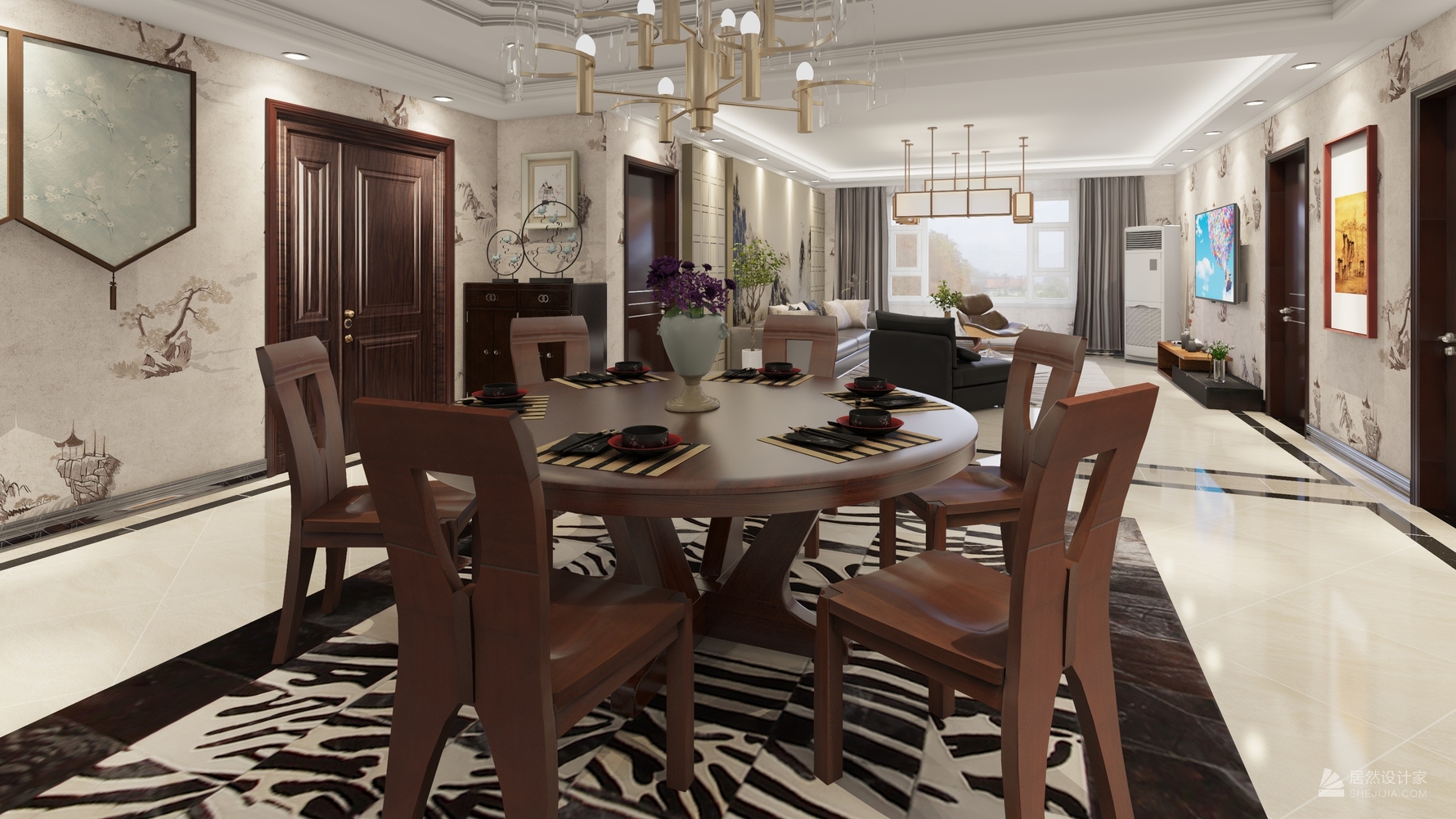 其它风格四室两厅装修设计效果图