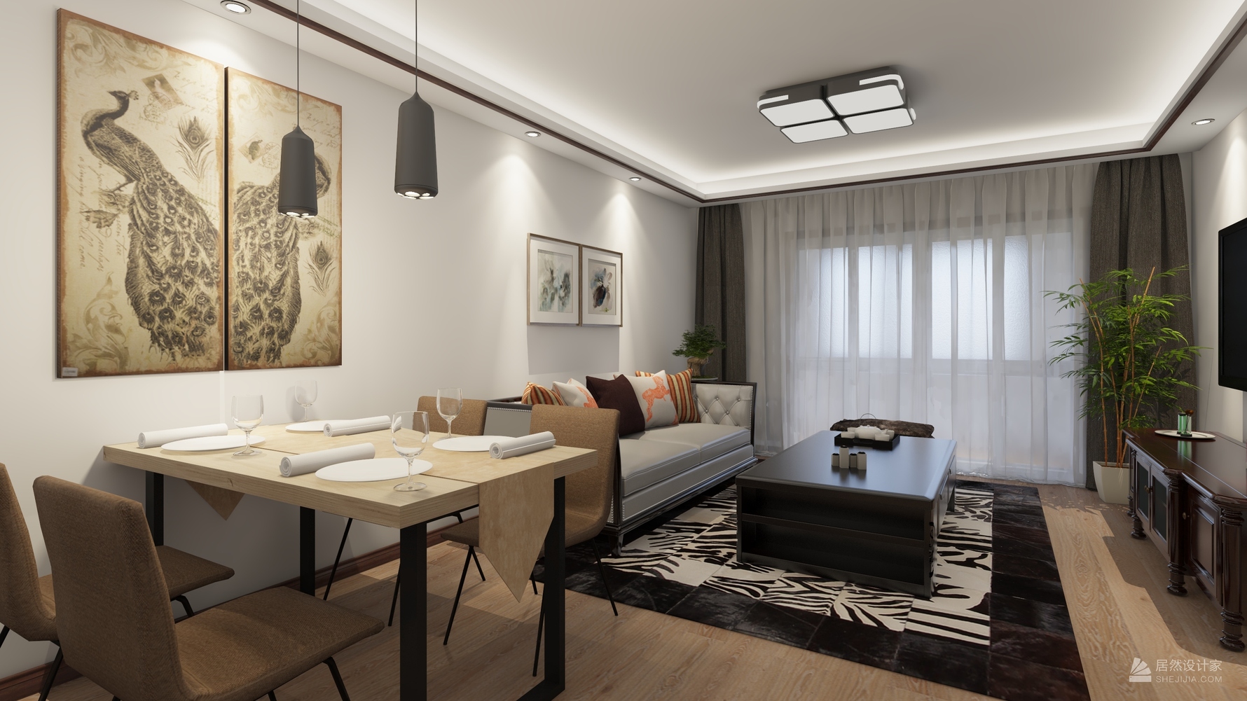 其它风格两室两厅装修设计效果图