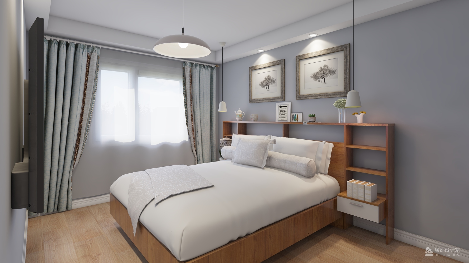 现代风格老人房装修设计效果图