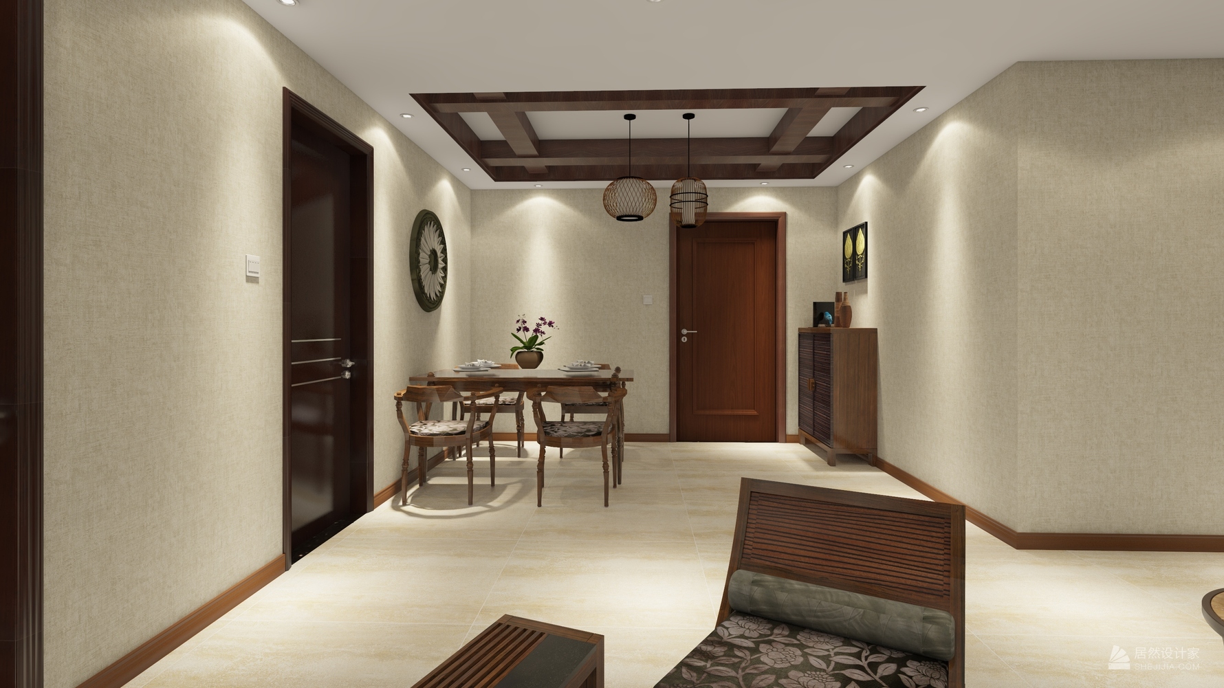 其它风格两室一厅装修设计效果图