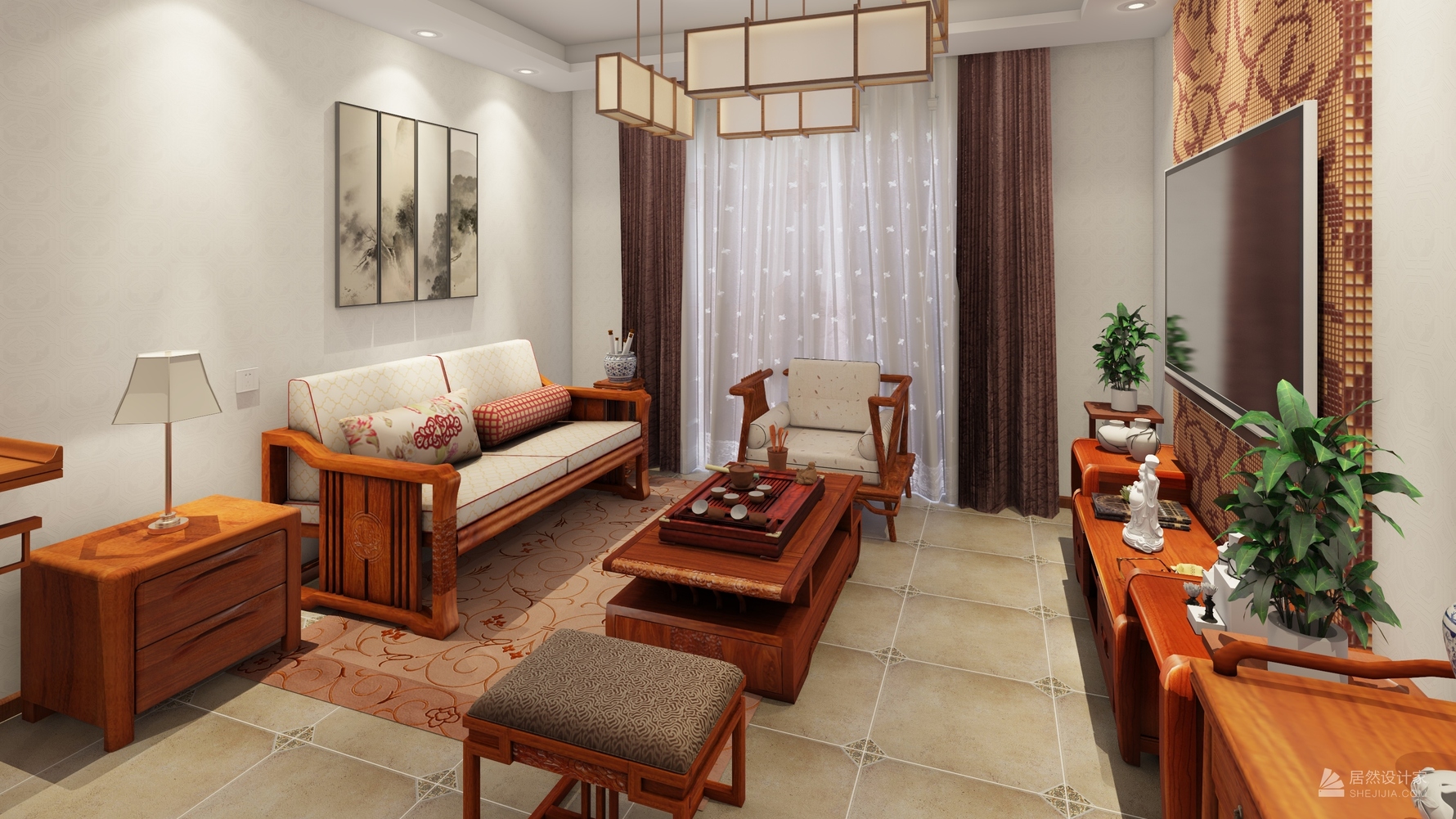 其它风格两室两厅装修设计效果图