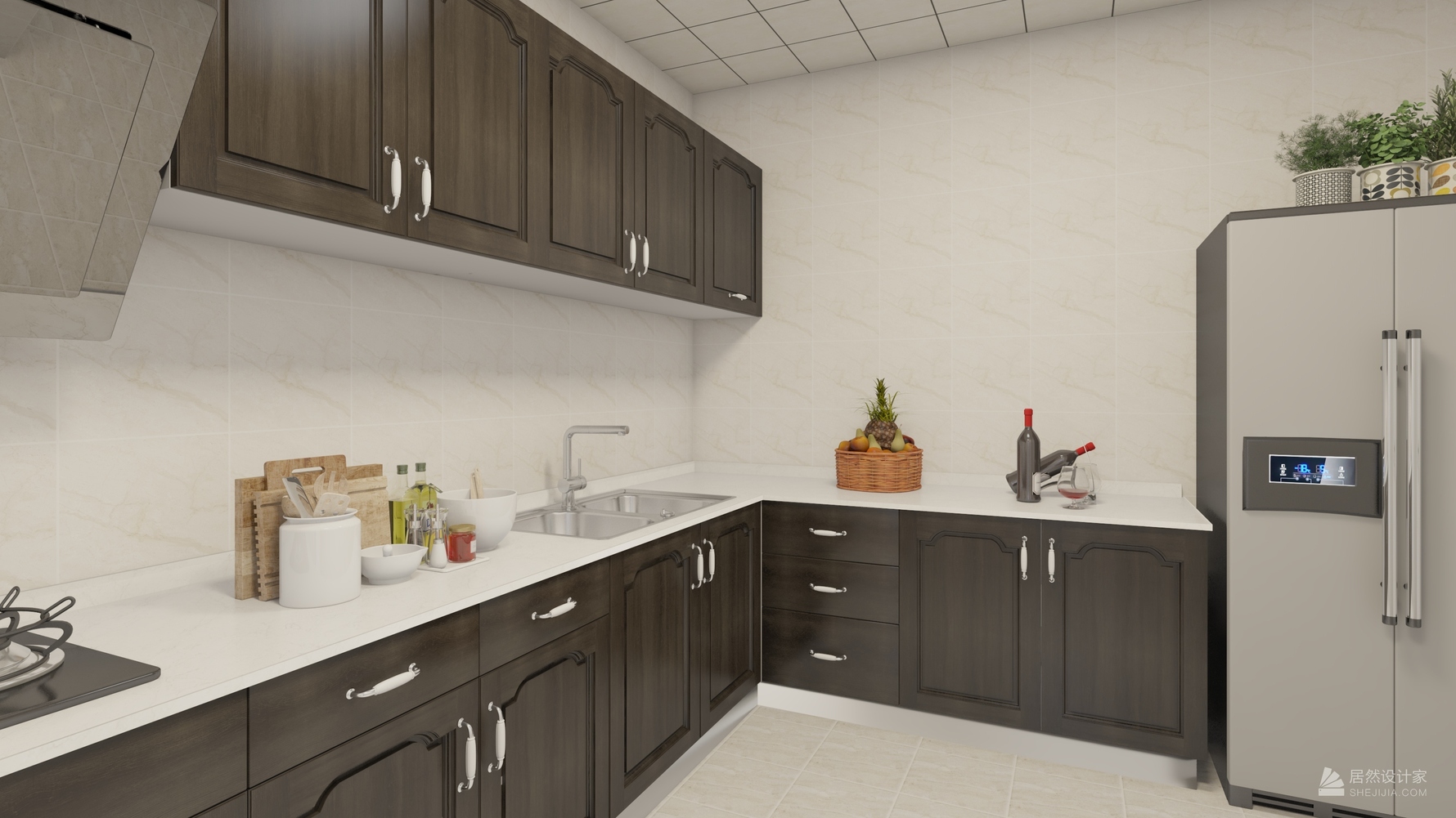 其它风格三室两厅装修设计效果图