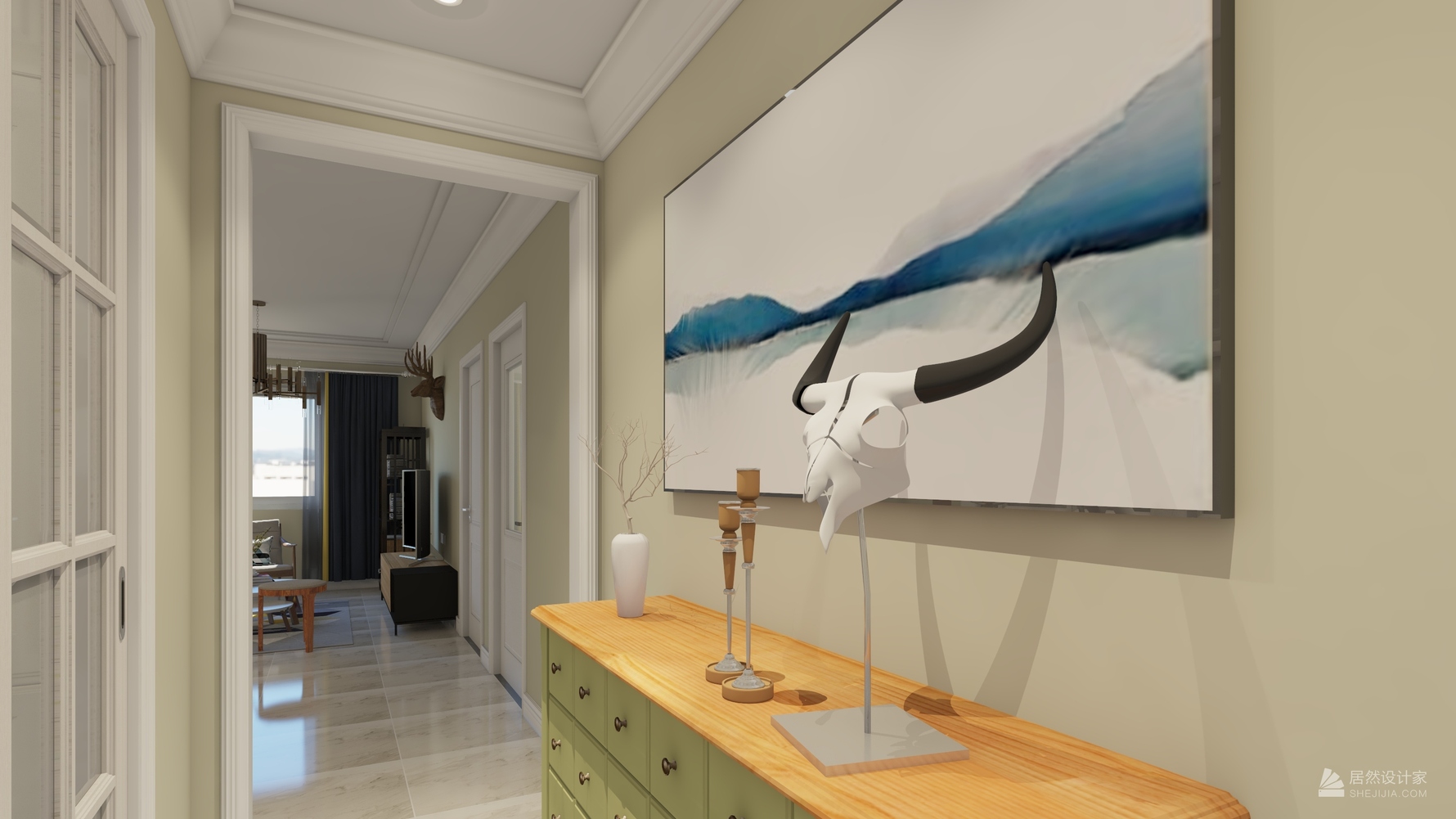 北欧风格一室一厅装修设计效果图