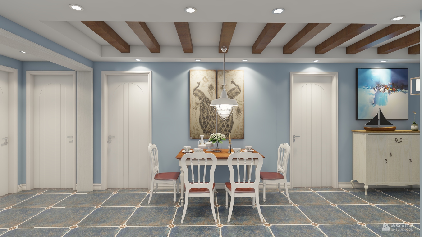 其它风格三室一厅装修设计效果图