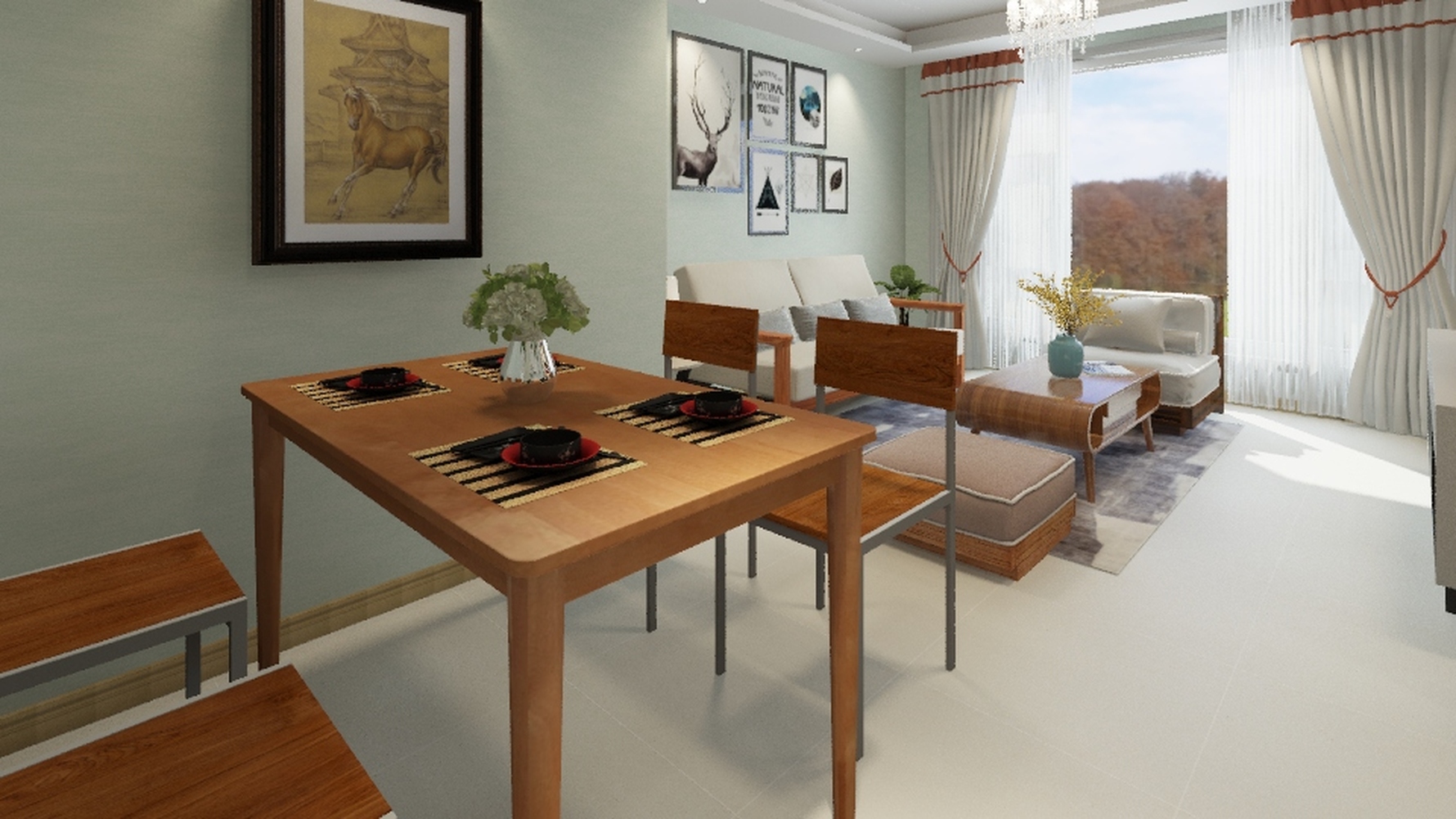 其它风格两室两厅装修设计效果图