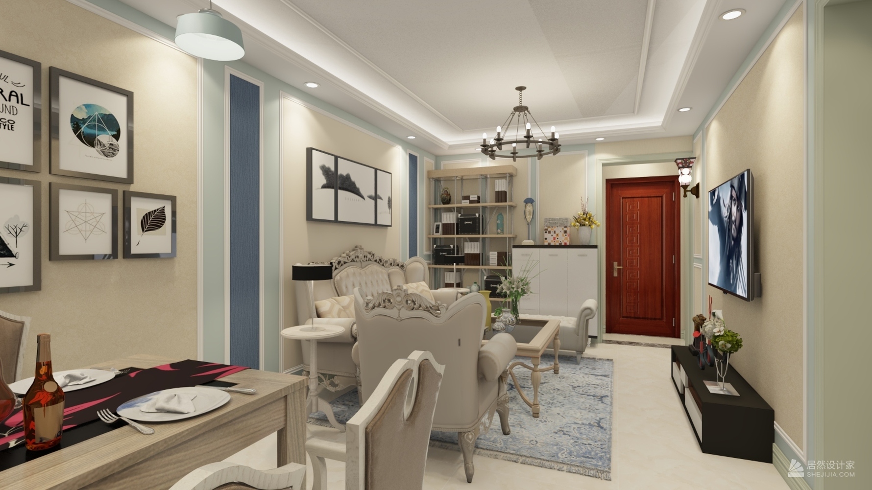 其它风格两室一厅装修设计效果图