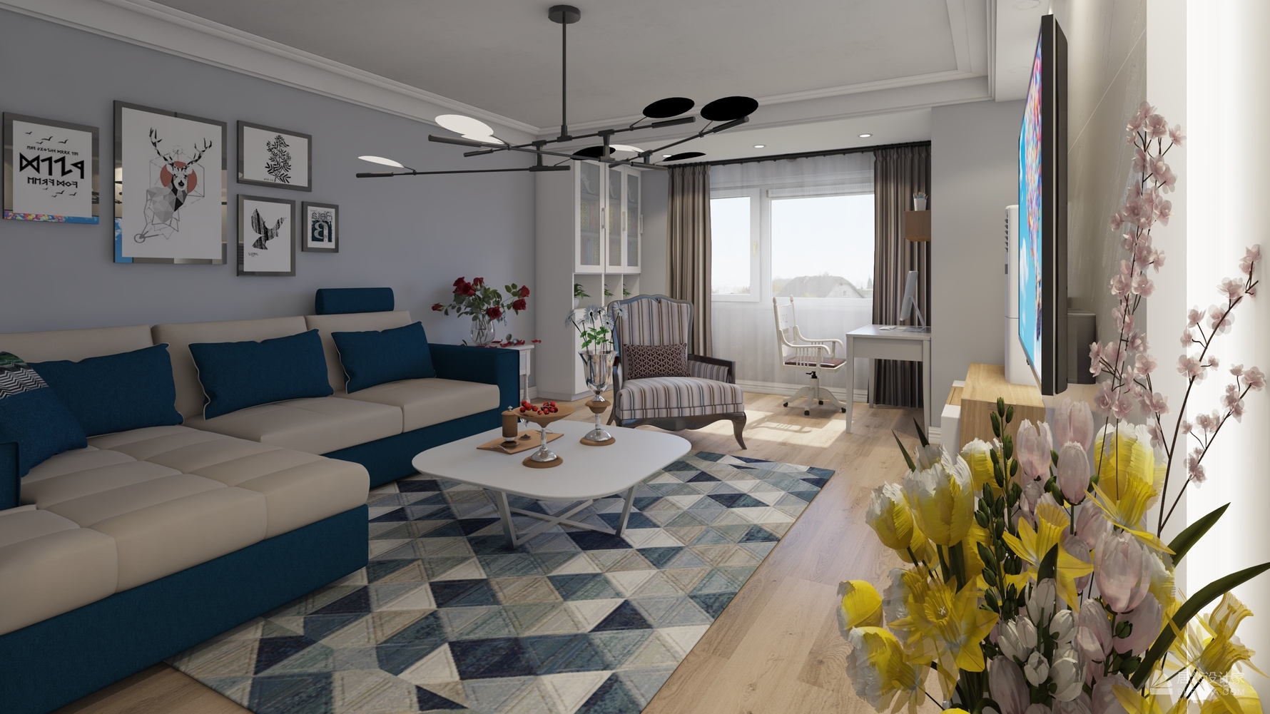 其它风格四室两厅装修设计效果图