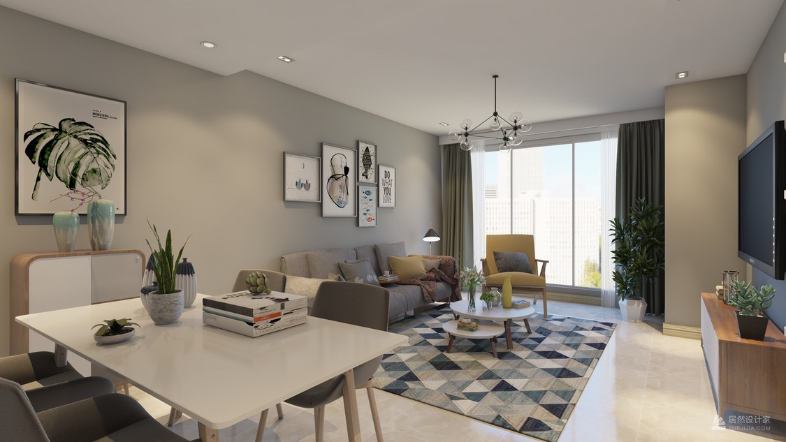 北京市朝阳区首城国际23号楼1503室2室2厅1卫65平米北欧两室