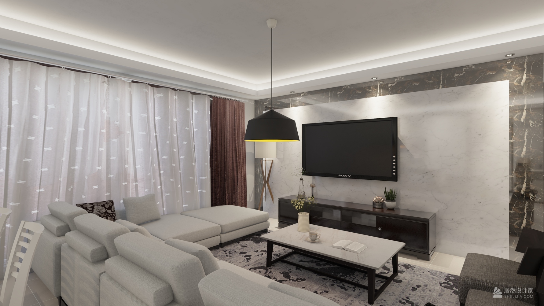 其它风格两室一厅装修设计效果图