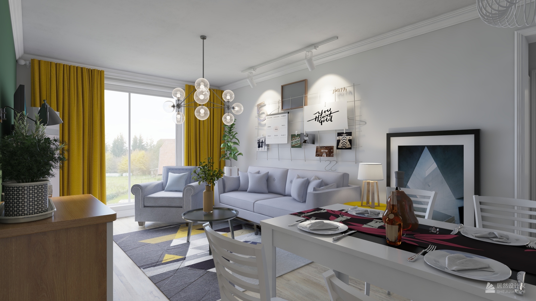 其它风格两室两厅装修设计效果图