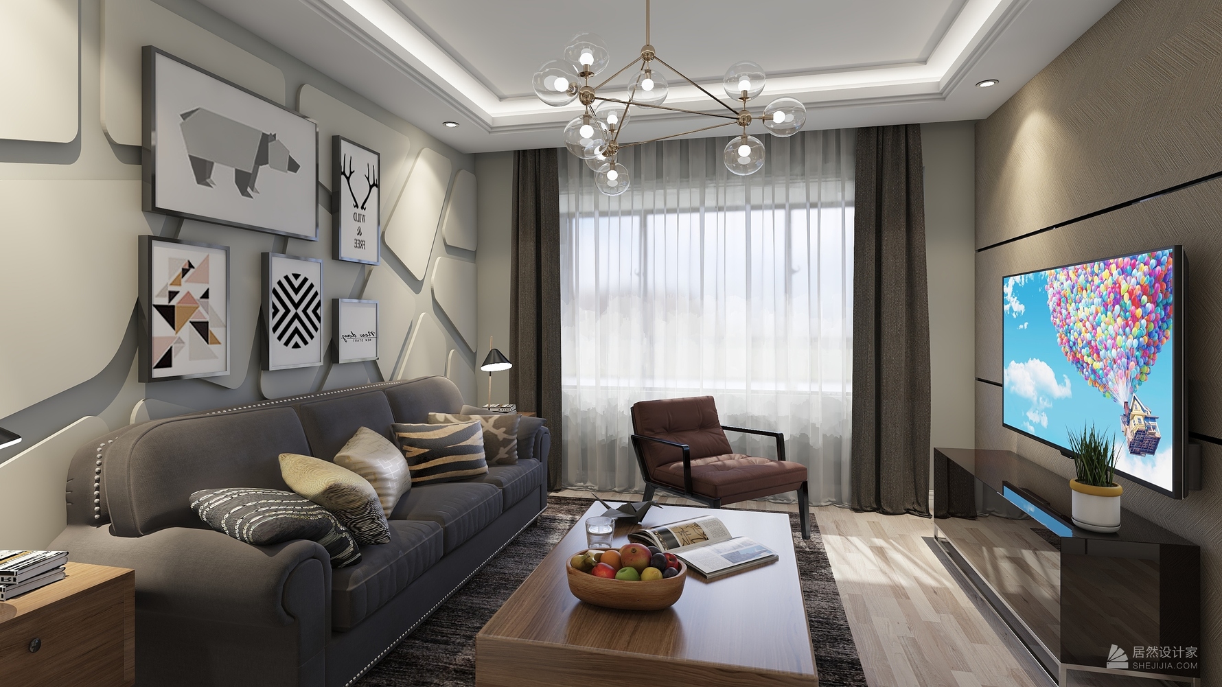 其它风格两室两厅装修设计效果图