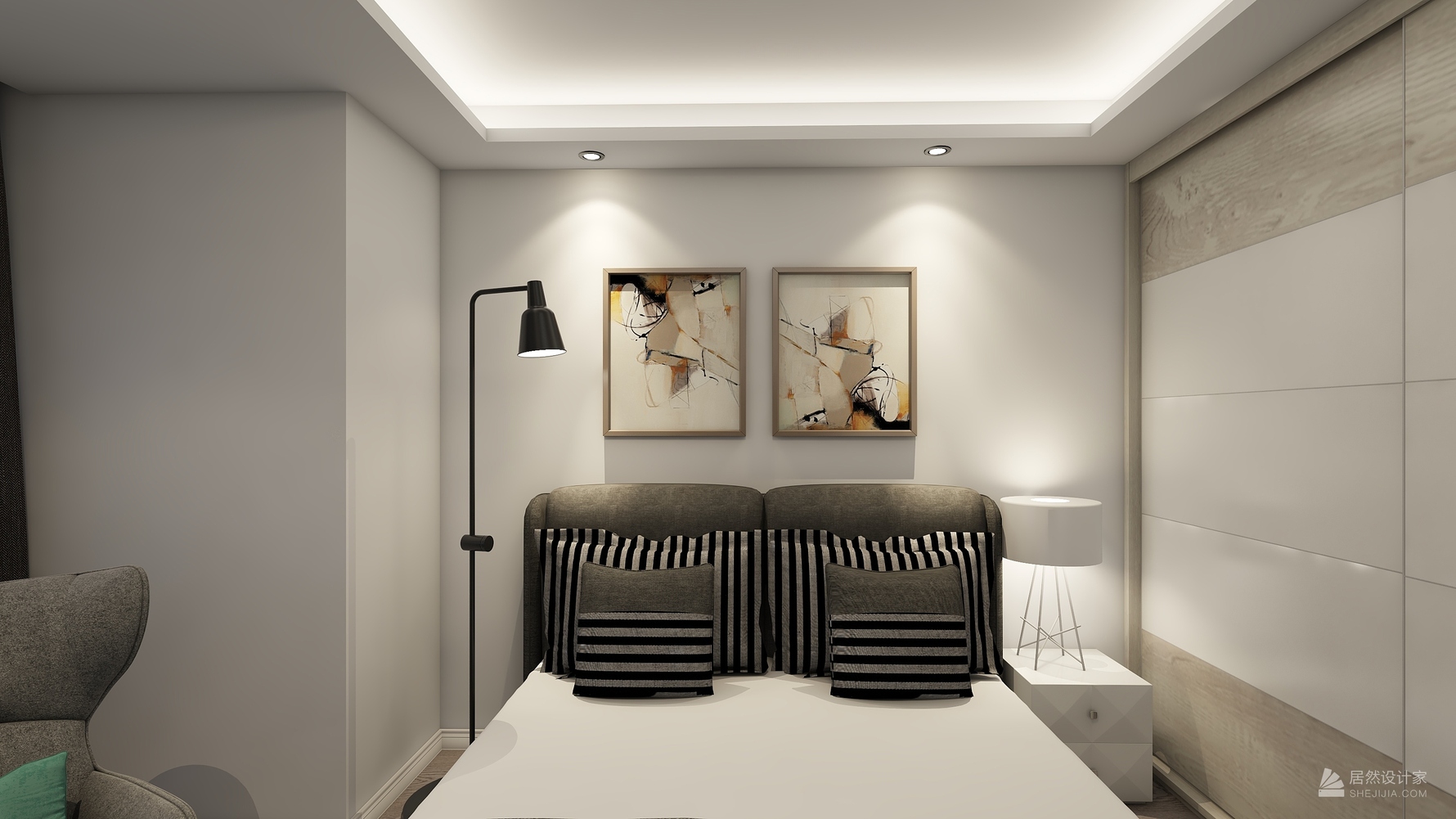 其它风格三室两厅装修设计效果图