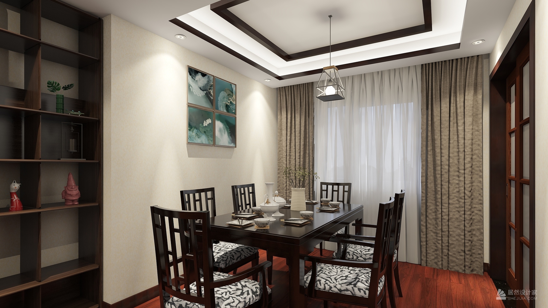 其它风格三室两厅装修设计效果图