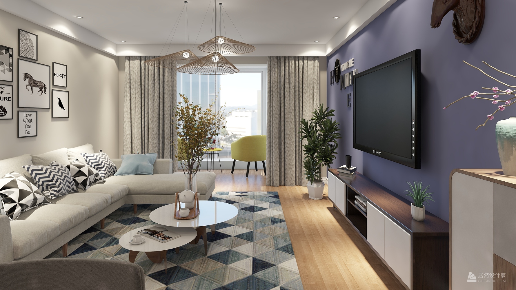 其它风格两室两厅装修设计效果图